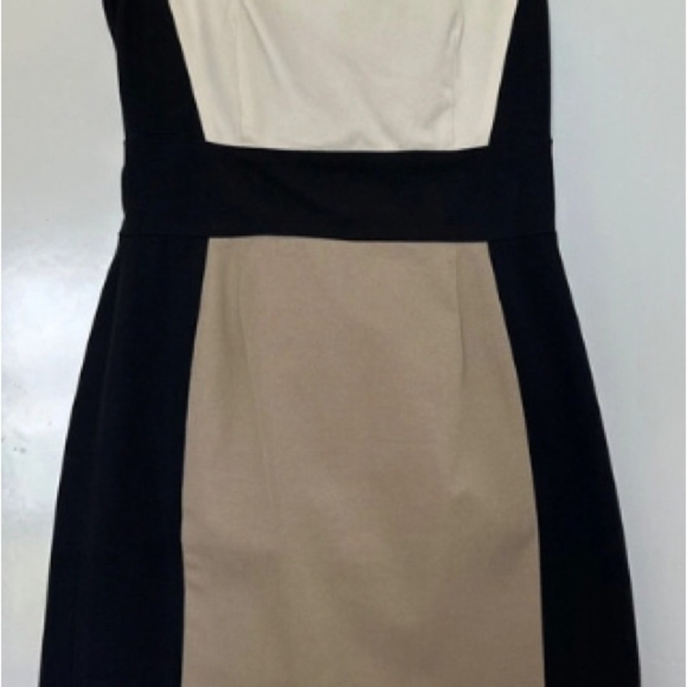 Multicolored Strapless Sheath Cocktail Dress